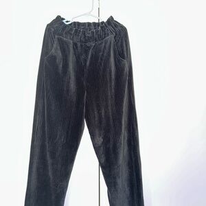 Zara Kids Black Velvet Pants